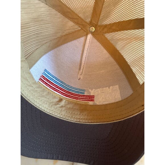 Every Man Jack Trucker Hat Brown With Embroidered Logo ZSnapback - Picture 5 of 6